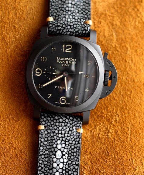 stingray strap panerai|Custom Stingray Straps for Panerai .